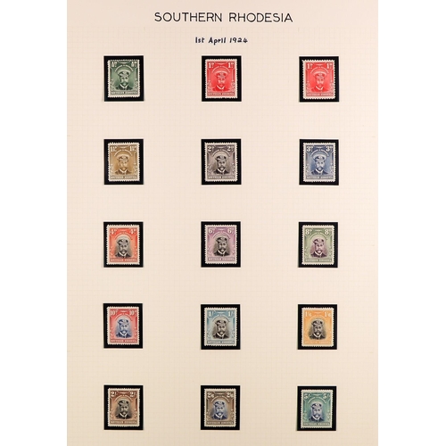 948 - RHODESIA THE RHODESIAS & NYASALAND COMPREHENSIVE COLLECTION in three volumes, includes SOUTHERN RHOD... 