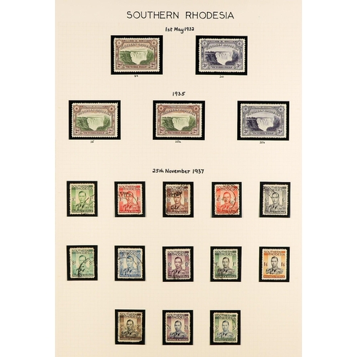 948 - RHODESIA THE RHODESIAS & NYASALAND COMPREHENSIVE COLLECTION in three volumes, includes SOUTHERN RHOD... 