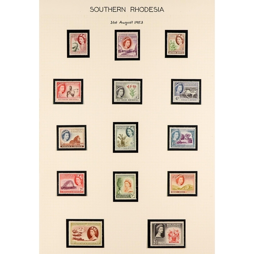 948 - RHODESIA THE RHODESIAS & NYASALAND COMPREHENSIVE COLLECTION in three volumes, includes SOUTHERN RHOD... 