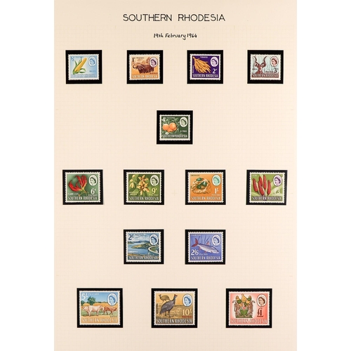 948 - RHODESIA THE RHODESIAS & NYASALAND COMPREHENSIVE COLLECTION in three volumes, includes SOUTHERN RHOD... 