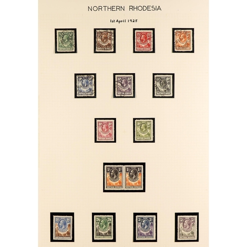 948 - RHODESIA THE RHODESIAS & NYASALAND COMPREHENSIVE COLLECTION in three volumes, includes SOUTHERN RHOD... 