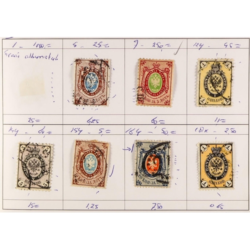 953 - RUSSIA 1880's - 1980 collections in two large albums, a stockbook and ranges in approval books, some... 