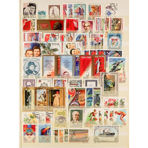 953 - RUSSIA 1880's - 1980 collections in two large albums, a stockbook and ranges in approval books, some... 