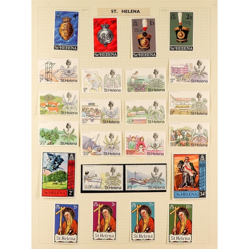 966 - ST HELENA 1970 - 2013 MINT COLLECTION in an album (some stamps never hinged) near- complete (800+ st... 