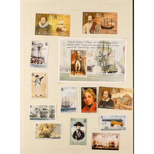 966 - ST HELENA 1970 - 2013 MINT COLLECTION in an album (some stamps never hinged) near- complete (800+ st... 