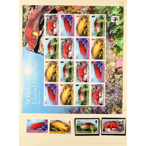 966 - ST HELENA 1970 - 2013 MINT COLLECTION in an album (some stamps never hinged) near- complete (800+ st... 