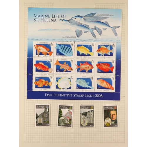 966 - ST HELENA 1970 - 2013 MINT COLLECTION in an album (some stamps never hinged) near- complete (800+ st... 