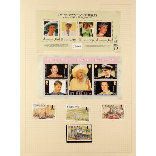 966 - ST HELENA 1970 - 2013 MINT COLLECTION in an album (some stamps never hinged) near- complete (800+ st... 