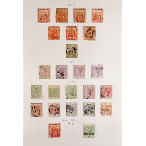 967 - NEVIS 1862 - 1882 COLLECTION of unused / mint & used stamps on pages. Chiefly fine (41 stamps)
Lot 9... 