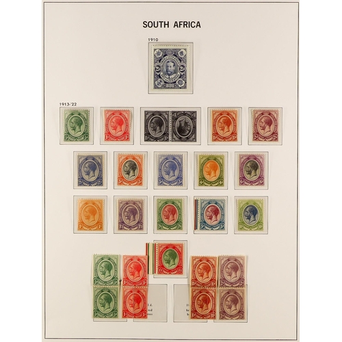 1008 - SOUTH AFRICA 1910 - 1961 NEVER HINGED MINT COLLECTION in a Davo hingeless stamp album with just two ... 