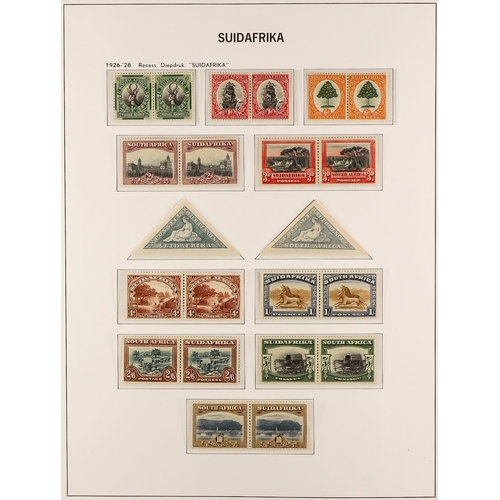 1008 - SOUTH AFRICA 1910 - 1961 NEVER HINGED MINT COLLECTION in a Davo hingeless stamp album with just two ... 