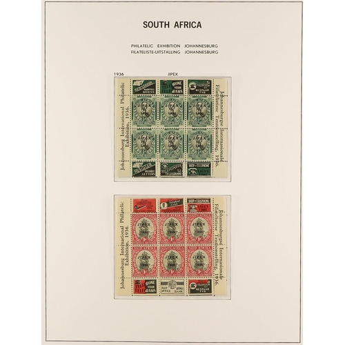 1008 - SOUTH AFRICA 1910 - 1961 NEVER HINGED MINT COLLECTION in a Davo hingeless stamp album with just two ... 