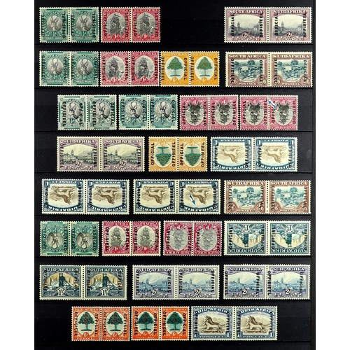 1013 - SOUTH AFRICA OFFICIALS 1926 - 1950 MINT / NEVER HINGED COLLECTION includes 1926 (1 Dec) ½d and 1d ov... 