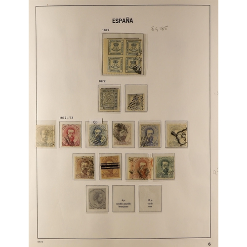 1022 - SPAIN 1872 - 1935 COLLECTION on album pages, comprehensive ranges. Chiefly good to fine (250+ stamps... 