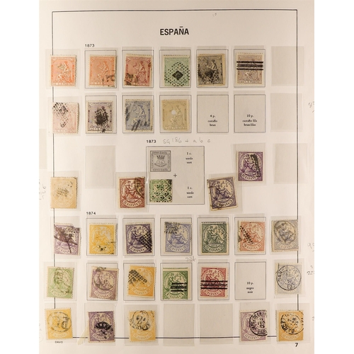 1022 - SPAIN 1872 - 1935 COLLECTION on album pages, comprehensive ranges. Chiefly good to fine (250+ stamps... 