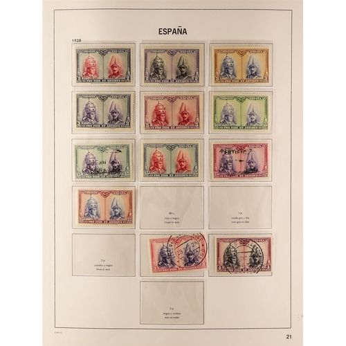 1022 - SPAIN 1872 - 1935 COLLECTION on album pages, comprehensive ranges. Chiefly good to fine (250+ stamps... 