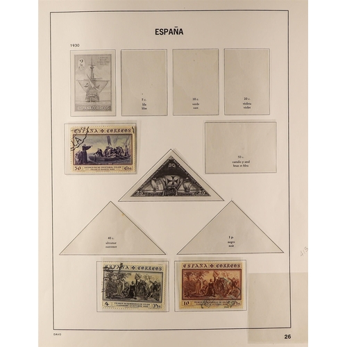 1022 - SPAIN 1872 - 1935 COLLECTION on album pages, comprehensive ranges. Chiefly good to fine (250+ stamps... 