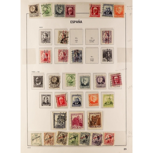 1022 - SPAIN 1872 - 1935 COLLECTION on album pages, comprehensive ranges. Chiefly good to fine (250+ stamps... 