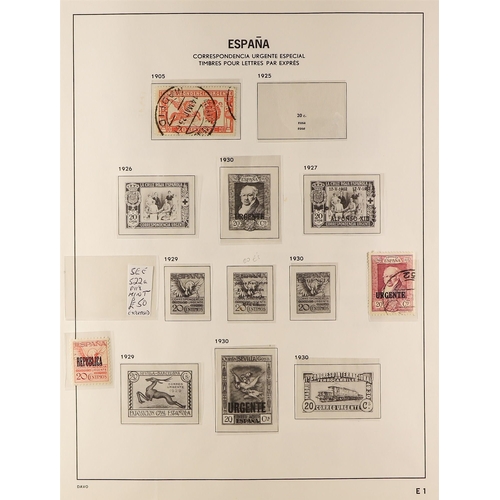 1022 - SPAIN 1872 - 1935 COLLECTION on album pages, comprehensive ranges. Chiefly good to fine (250+ stamps... 