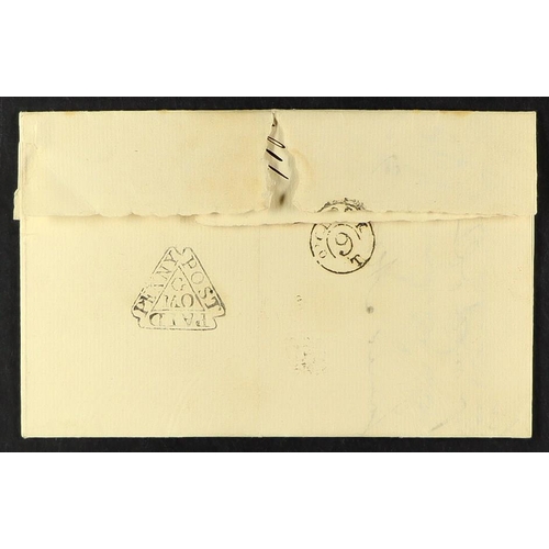 1184 - GB.PRE - STAMP 1765 (27 May) EL “To Mr Collingwood at the Foundling Hospital London” bearing a very ... 