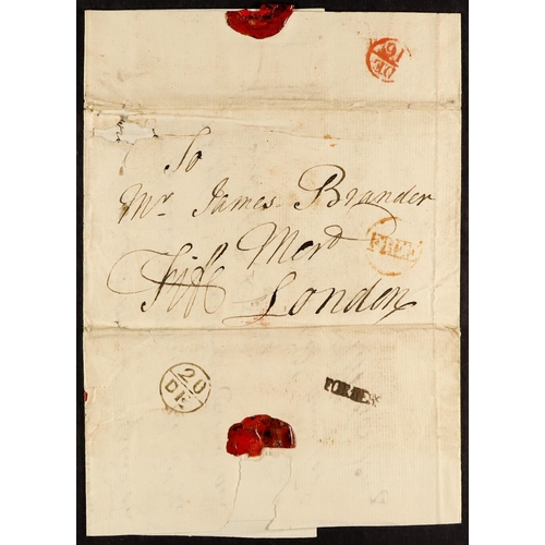 1185 - GB.PRE - STAMP 1776 - 1838 COLLECTION of 13 items on pages in a binder, note Bishop Marks, Mileage M... 