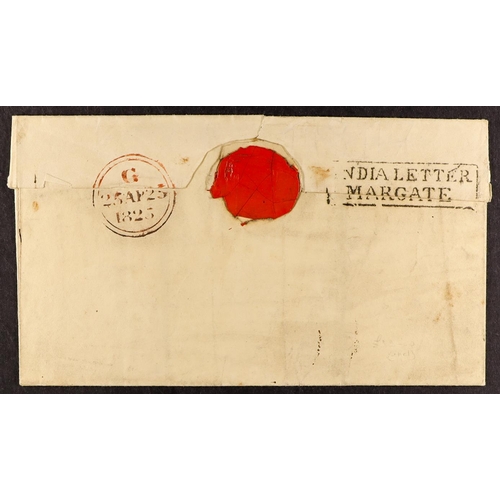 1191 - GB.PRE - STAMP 1825 INDIA LETTER MARGATE a wrapper to London, showing a good boxed 