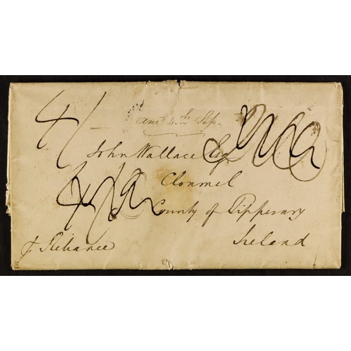 1193 - GB.PRE - STAMP 1830 ROMNEY SHIP LETTER (April) entire letter 