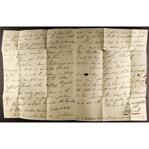 1196 - GB.PRE - STAMP 1836 INDIA LETTER MARGATE (October) an entire letter Calcutta to Glasgow, 