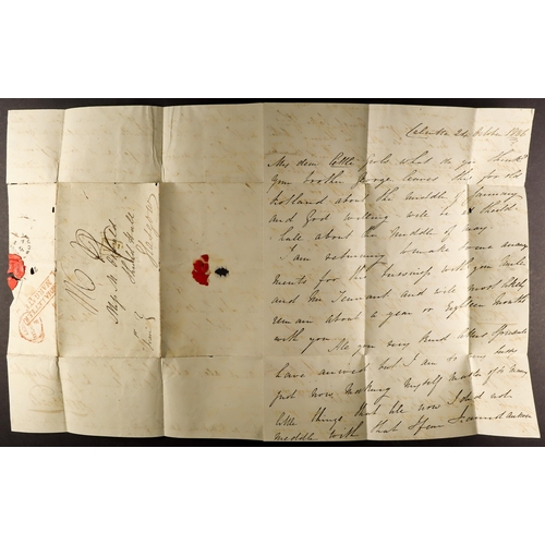 1196 - GB.PRE - STAMP 1836 INDIA LETTER MARGATE (October) an entire letter Calcutta to Glasgow, 