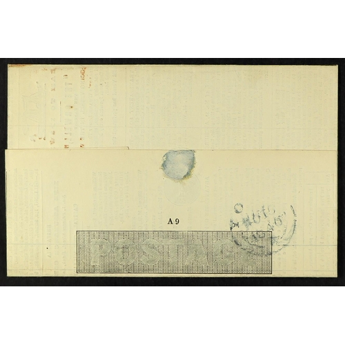 1238 - GB.QUEEN VICTORIA 1840 (15 Nov) 1d black Mulready letter sheet (stereo A9) with William Gillings Pos... 