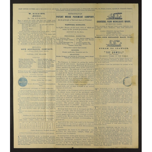 1238 - GB.QUEEN VICTORIA 1840 (15 Nov) 1d black Mulready letter sheet (stereo A9) with William Gillings Pos... 