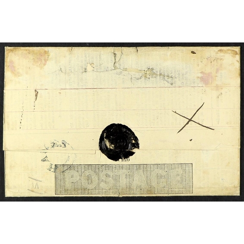 1239 - GB.QUEEN VICTORIA 1840 (27 Jly) 1d black Mulready letter sheet (stereo A226) with 