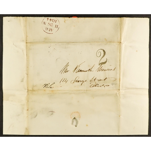 1241 - GB.QUEEN VICTORIA 1840 - 1852 PREPAID MAIL collection of 36 prepaid stampless covers (a few are fron... 