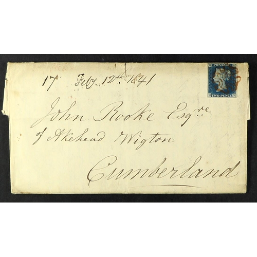 1260 - GB.QUEEN VICTORIA 1841 (12 Feb) EL from Peebles to Akehead Wigton, Cumberland regarding the proposed... 