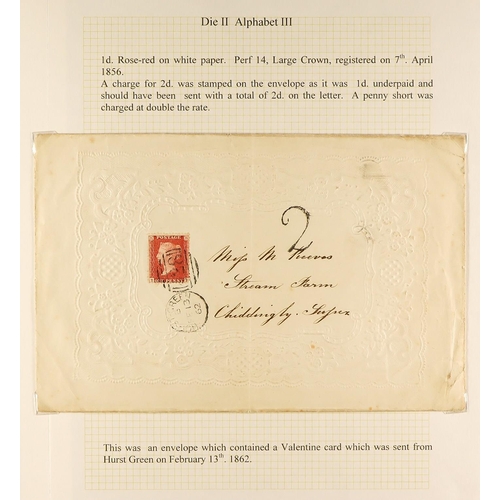 1300 - GB.QUEEN VICTORIA 1844 (March) entire letter to Stourbridge, bearing 1d red Plate 34 (2 margins), ti... 