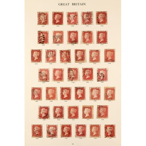 1324 - GB.QUEEN VICTORIA 1858-79 1d reds complete set of plate numbers from 71 to 224 (no 77) chiefly fresh... 