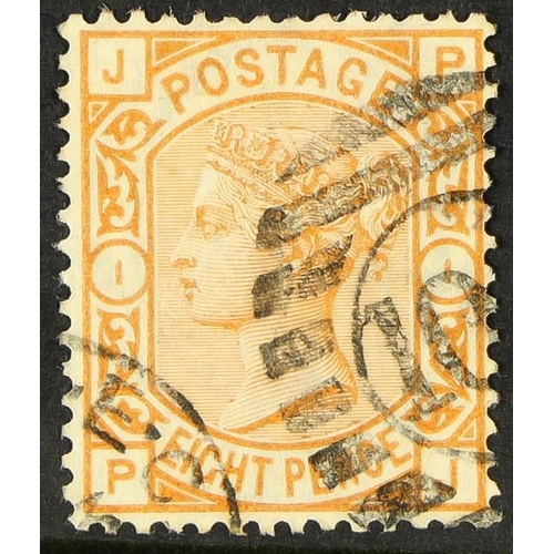 1348 - GB.QUEEN VICTORIA 1876 8d orange, SG 156, finely used, cat. £350.
Lot 1348 
[c]