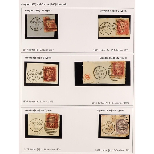 1370 - GB.QUEEN VICTORIA DUPLEX POSTMARKS COLLECTION an attractive collection of mainly pieces bearing most... 