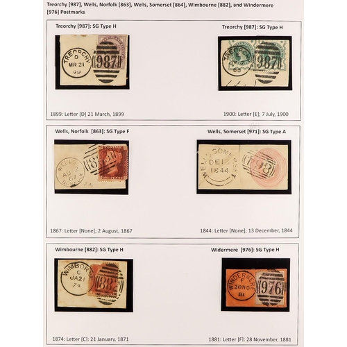 1370 - GB.QUEEN VICTORIA DUPLEX POSTMARKS COLLECTION an attractive collection of mainly pieces bearing most... 