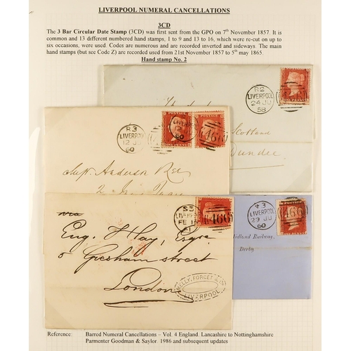 1371 - GB.QUEEN VICTORIA LIVERPOOL POSTAL HISTORY. A well-collected and beautifully displayed collection wr... 