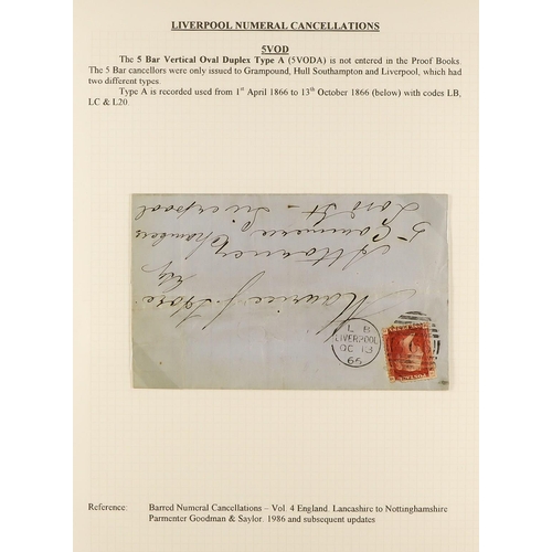 1371 - GB.QUEEN VICTORIA LIVERPOOL POSTAL HISTORY. A well-collected and beautifully displayed collection wr... 