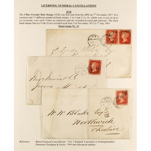 1371 - GB.QUEEN VICTORIA LIVERPOOL POSTAL HISTORY. A well-collected and beautifully displayed collection wr... 