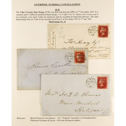 1371 - GB.QUEEN VICTORIA LIVERPOOL POSTAL HISTORY. A well-collected and beautifully displayed collection wr... 