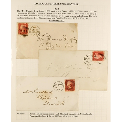 1371 - GB.QUEEN VICTORIA LIVERPOOL POSTAL HISTORY. A well-collected and beautifully displayed collection wr... 