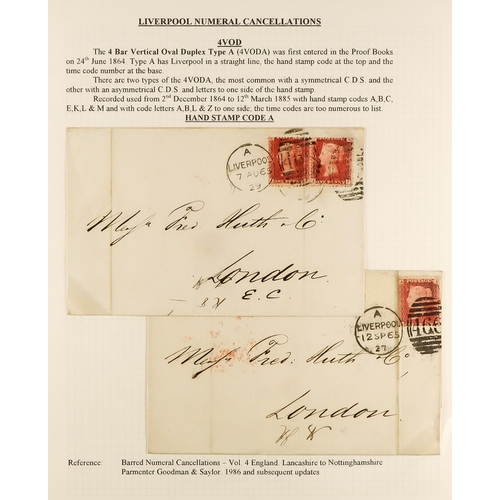 1371 - GB.QUEEN VICTORIA LIVERPOOL POSTAL HISTORY. A well-collected and beautifully displayed collection wr... 