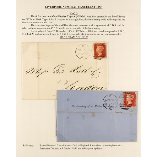 1371 - GB.QUEEN VICTORIA LIVERPOOL POSTAL HISTORY. A well-collected and beautifully displayed collection wr... 