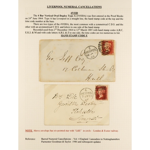 1371 - GB.QUEEN VICTORIA LIVERPOOL POSTAL HISTORY. A well-collected and beautifully displayed collection wr... 