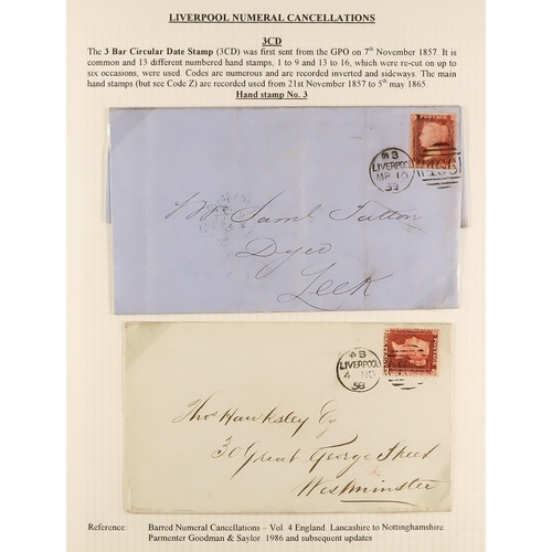 1371 - GB.QUEEN VICTORIA LIVERPOOL POSTAL HISTORY. A well-collected and beautifully displayed collection wr... 