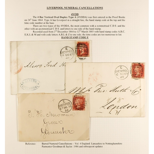 1371 - GB.QUEEN VICTORIA LIVERPOOL POSTAL HISTORY. A well-collected and beautifully displayed collection wr... 