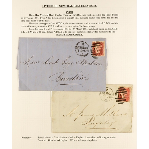 1371 - GB.QUEEN VICTORIA LIVERPOOL POSTAL HISTORY. A well-collected and beautifully displayed collection wr... 